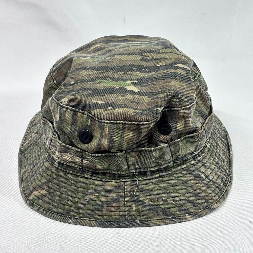 VTG Realtree Tiger Stripe Camo Boonie Hat - Size Large - Made in Korea